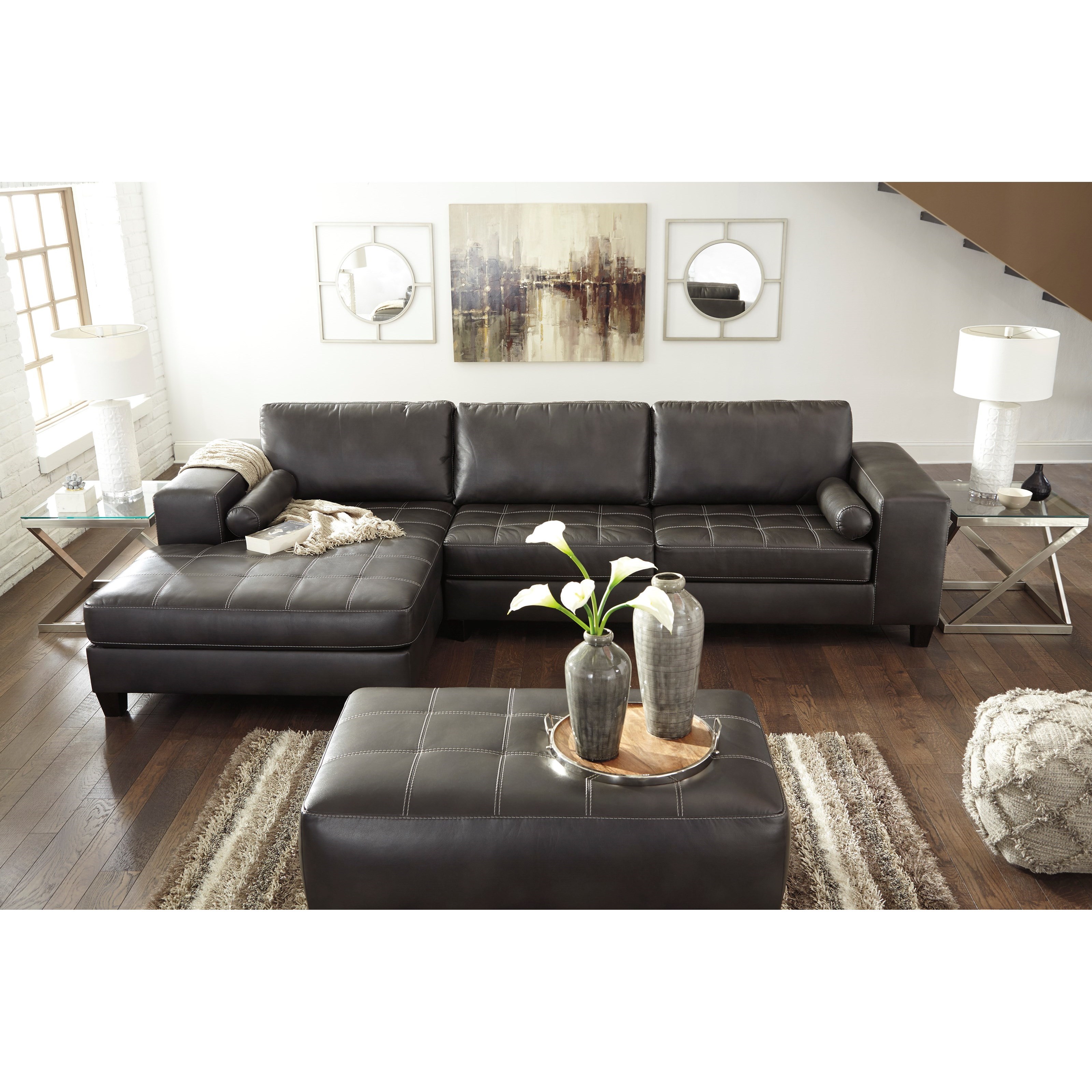 Nokomis charcoal top raf sectional
